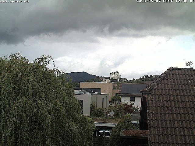 Archiv Foto Webcam Möriken: Blick auf Schloss Wildegg