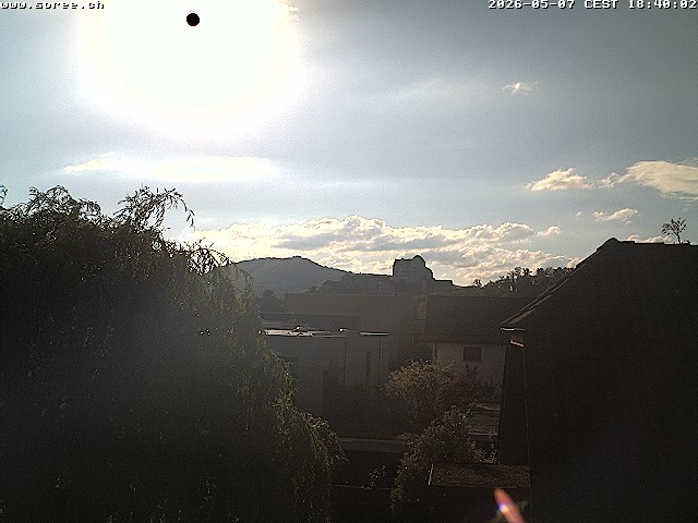 Archiv Foto Webcam Möriken: Blick auf Schloss Wildegg