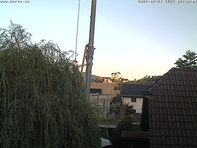 Archiv Foto Webcam Möriken: Blick auf Schloss Wildegg