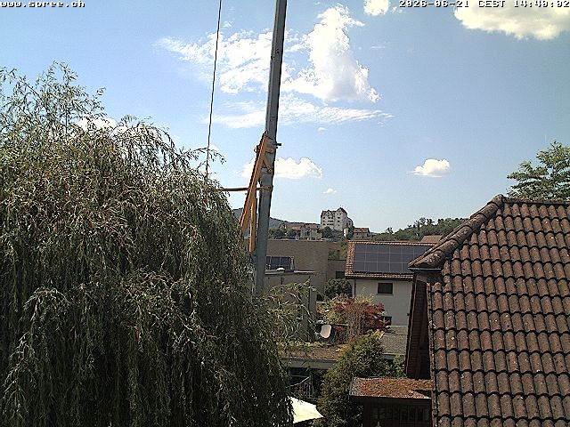 Archiv Foto Webcam Möriken: Blick auf Schloss Wildegg
