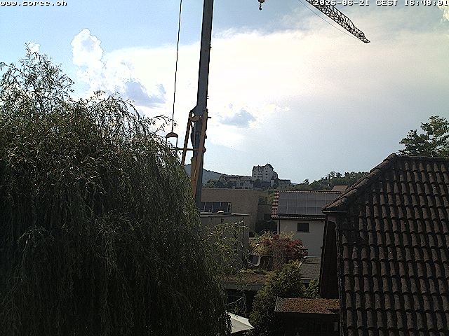 Archiv Foto Webcam Möriken: Blick auf Schloss Wildegg