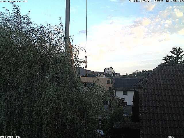 Archiv Foto Webcam Möriken: Blick auf Schloss Wildegg
