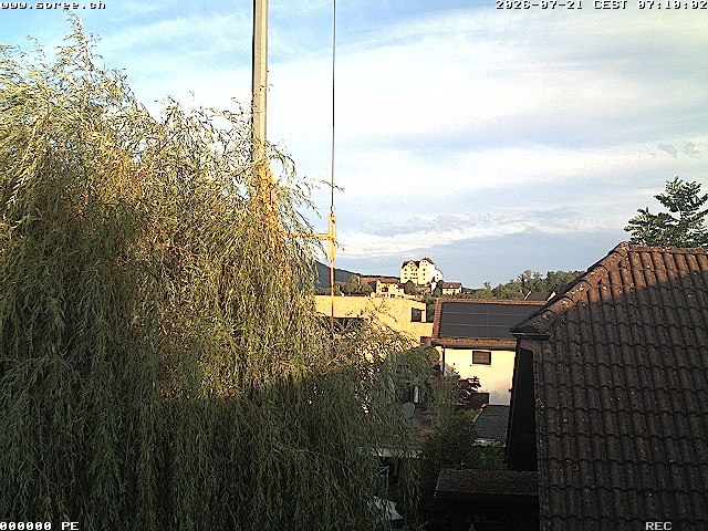 Archiv Foto Webcam Möriken: Blick auf Schloss Wildegg