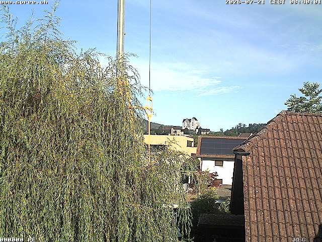 Archiv Foto Webcam Möriken: Blick auf Schloss Wildegg