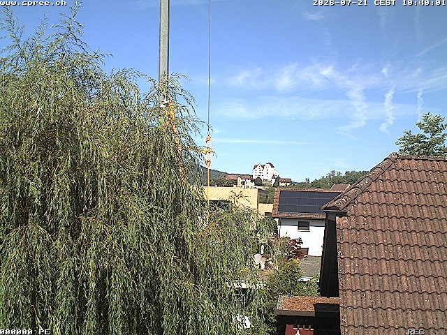 Archiv Foto Webcam Möriken: Blick auf Schloss Wildegg