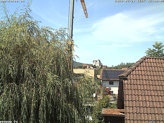 Archiv Foto Webcam Möriken: Blick auf Schloss Wildegg