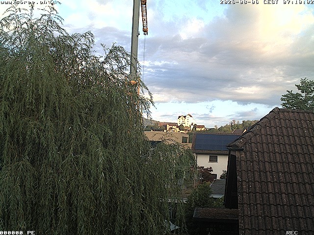 Archiv Foto Webcam Möriken: Blick auf Schloss Wildegg