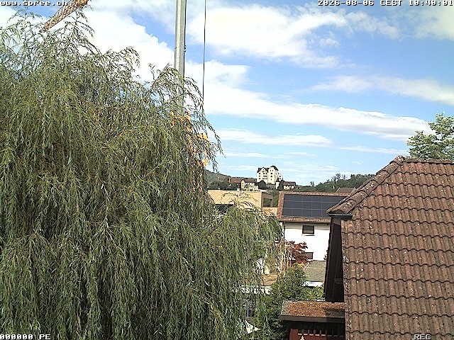 Archiv Foto Webcam Möriken: Blick auf Schloss Wildegg