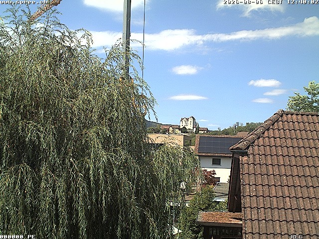 Archiv Foto Webcam Möriken: Blick auf Schloss Wildegg