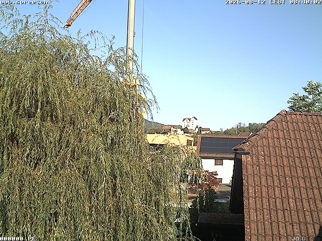 Archiv Foto Webcam Möriken: Blick auf Schloss Wildegg