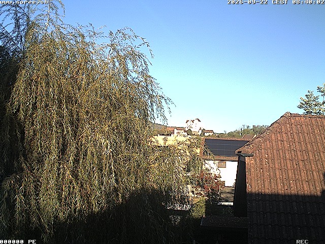 Archiv Foto Webcam Möriken: Blick auf Schloss Wildegg