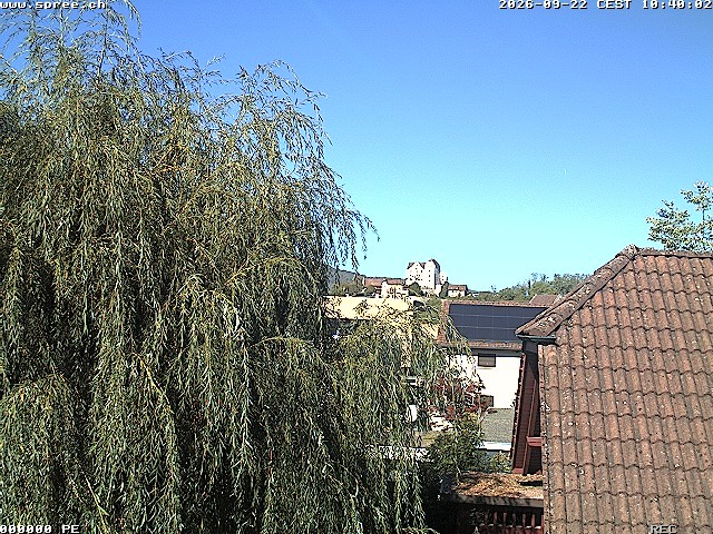 Archiv Foto Webcam Möriken: Blick auf Schloss Wildegg