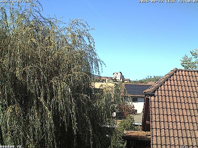 Archiv Foto Webcam Möriken: Blick auf Schloss Wildegg
