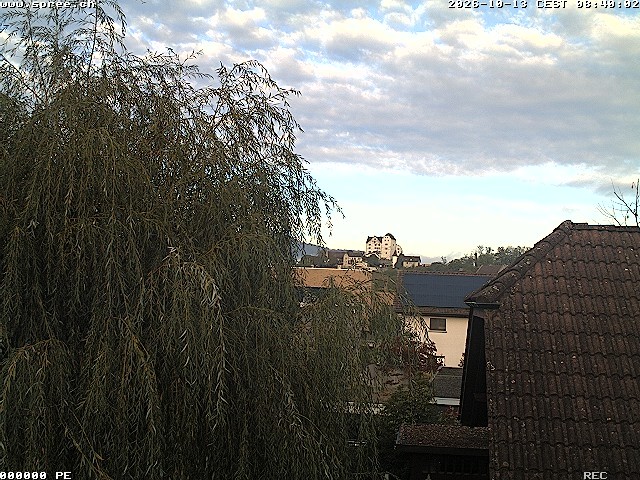 Archiv Foto Webcam Möriken: Blick auf Schloss Wildegg