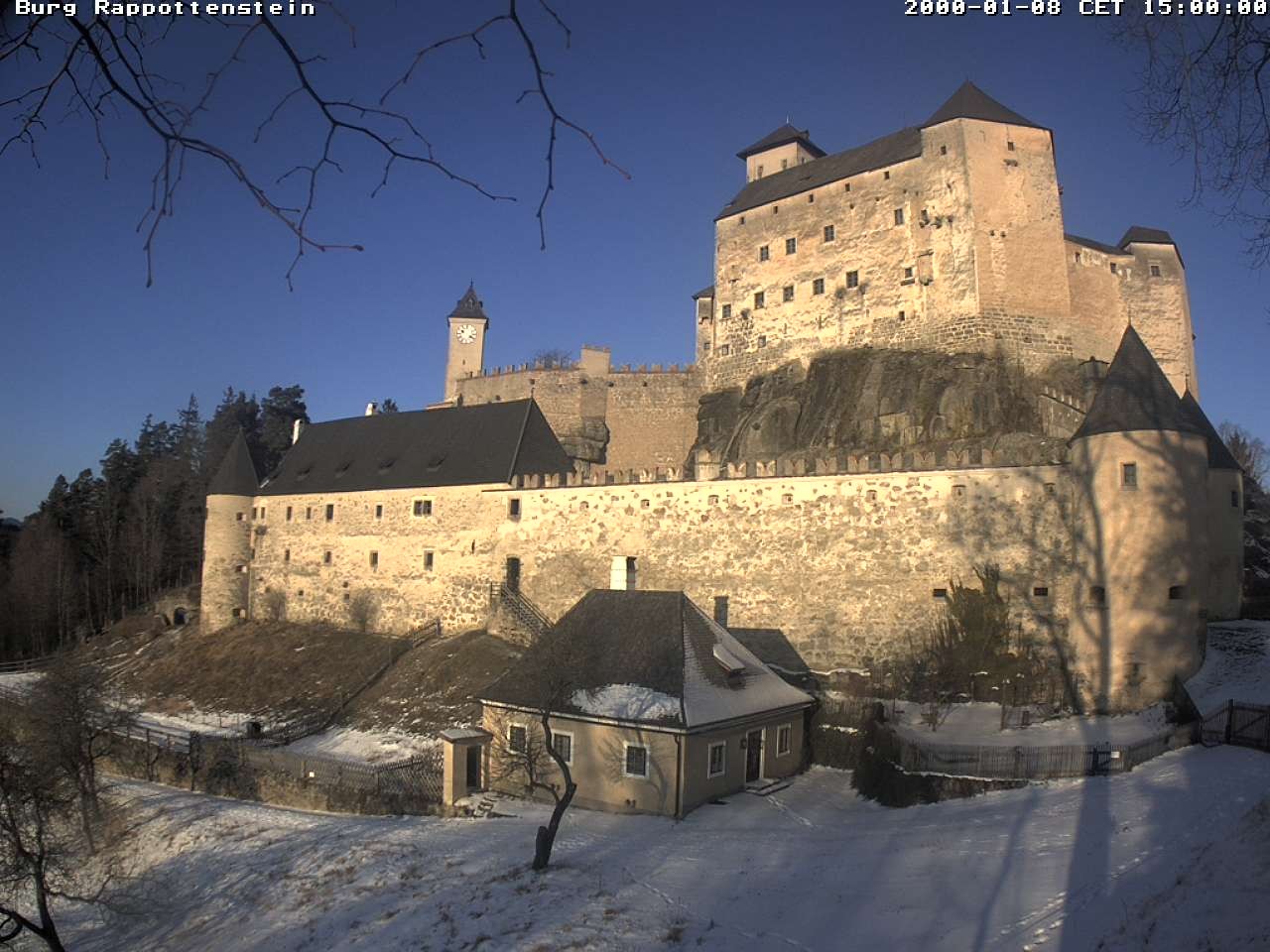 Archiv Foto Webcam Burg Rappottenstein