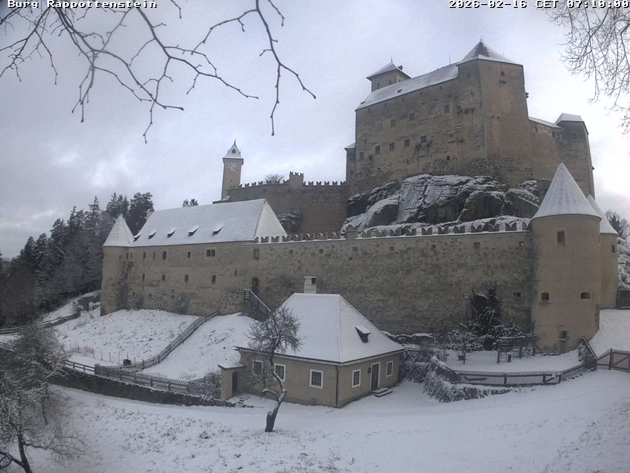 Archiv Foto Webcam Burg Rappottenstein