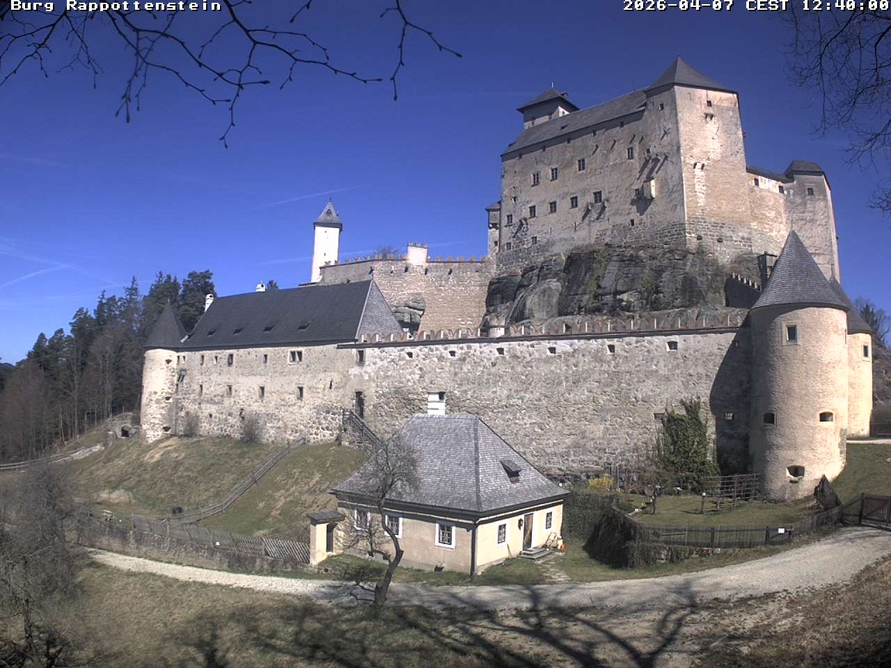 Archiv Foto Webcam Burg Rappottenstein