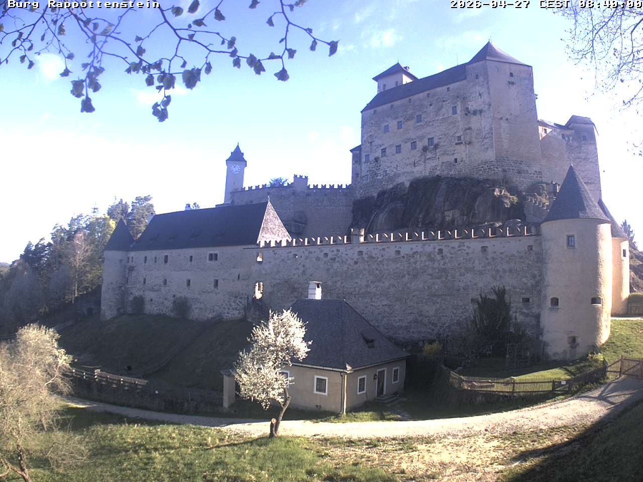 Archiv Foto Webcam Burg Rappottenstein
