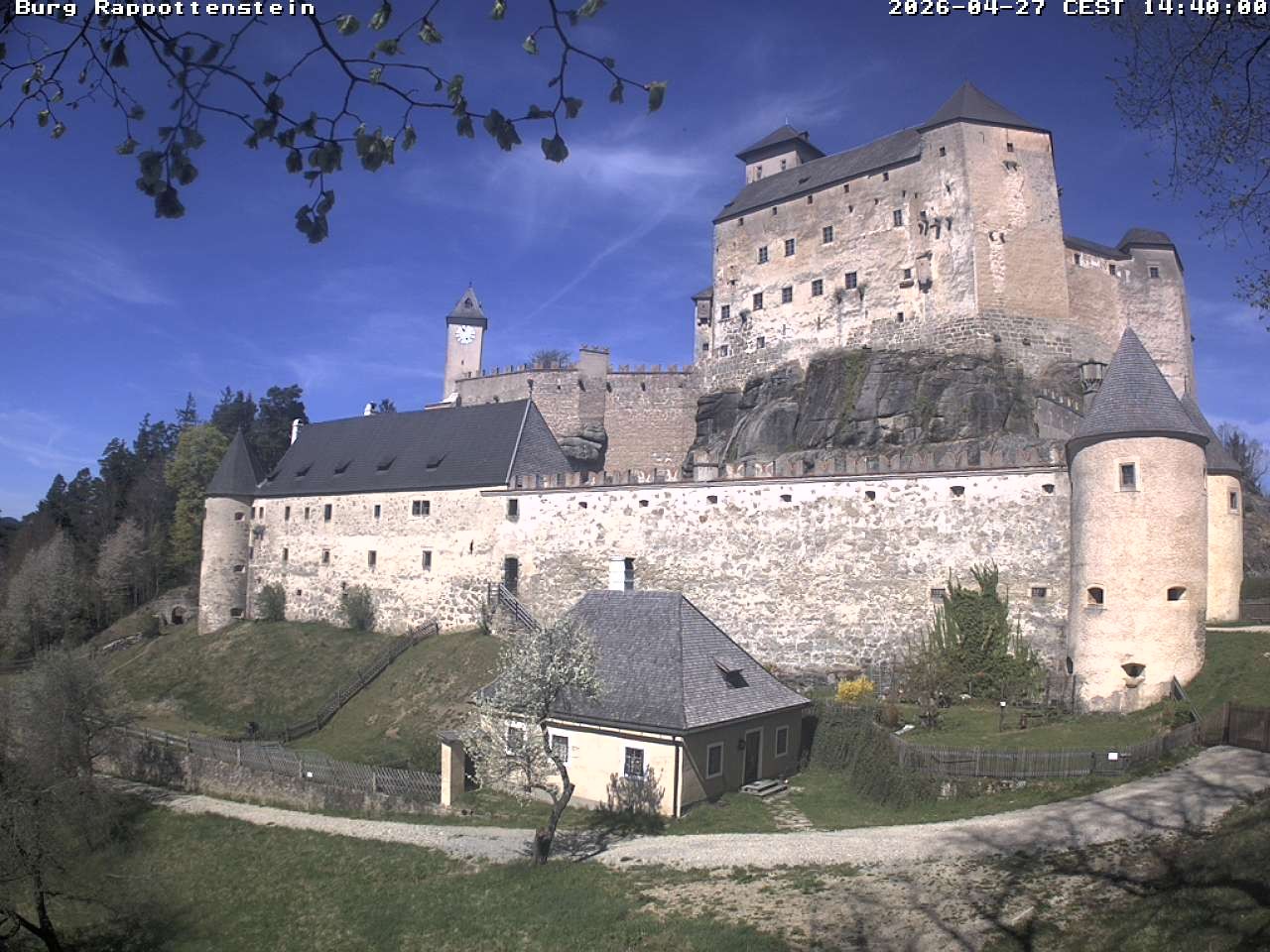 Archiv Foto Webcam Burg Rappottenstein