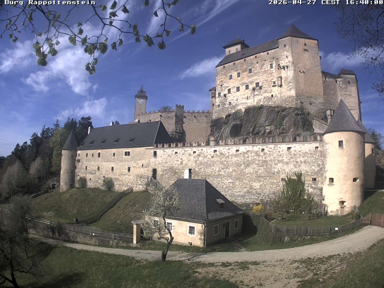 Archiv Foto Webcam Burg Rappottenstein