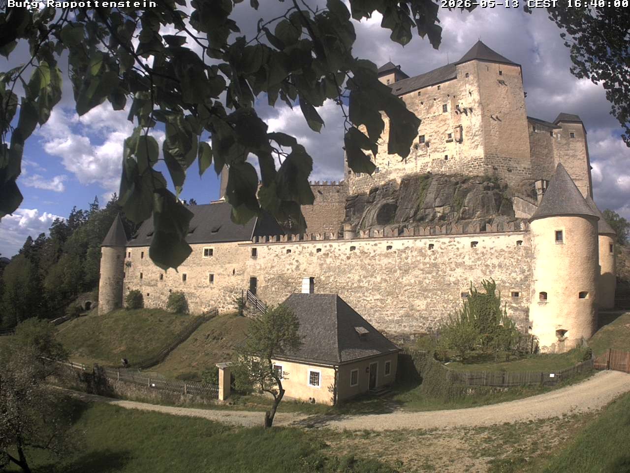 Archiv Foto Webcam Burg Rappottenstein