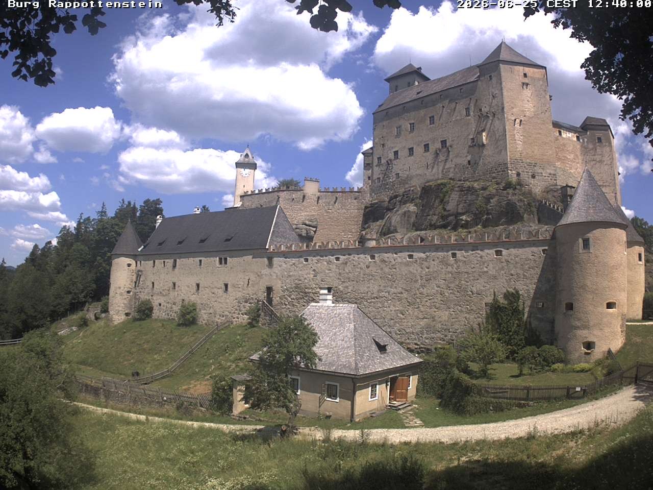 Archiv Foto Webcam Burg Rappottenstein