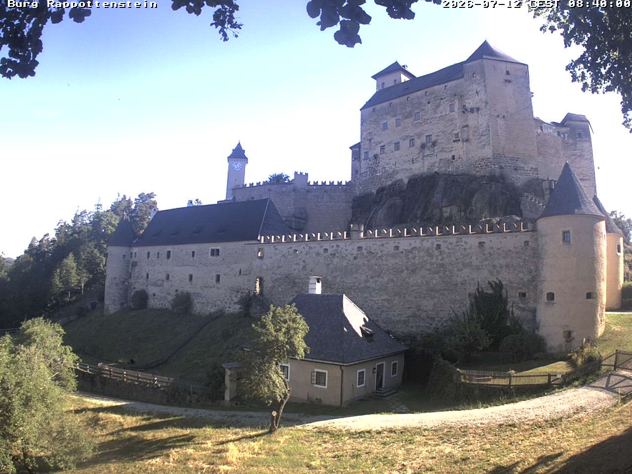 Archived image Webcam Rappottenstein Castle