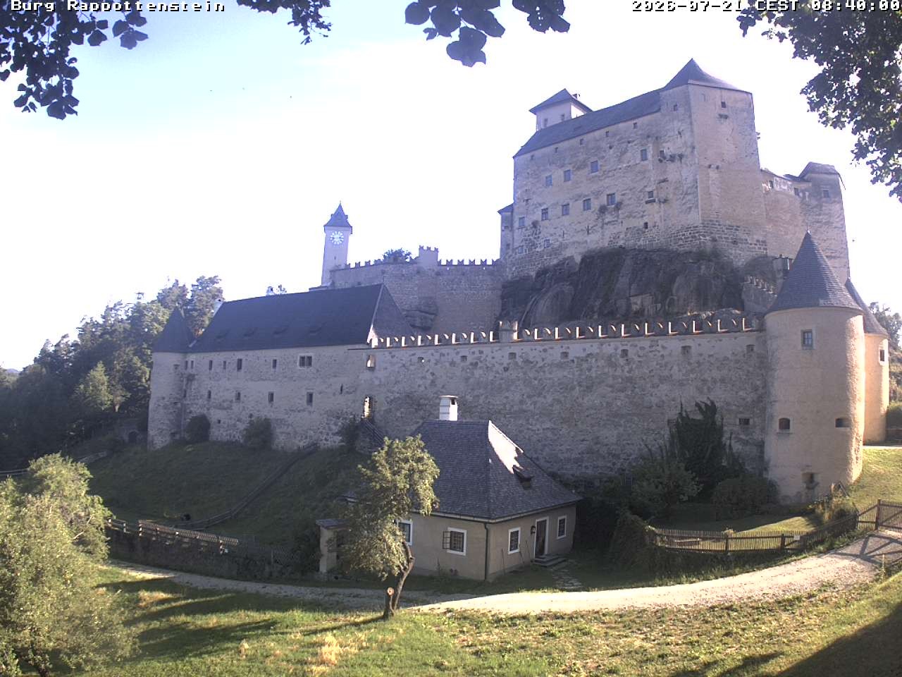 Archiv Foto Webcam Burg Rappottenstein