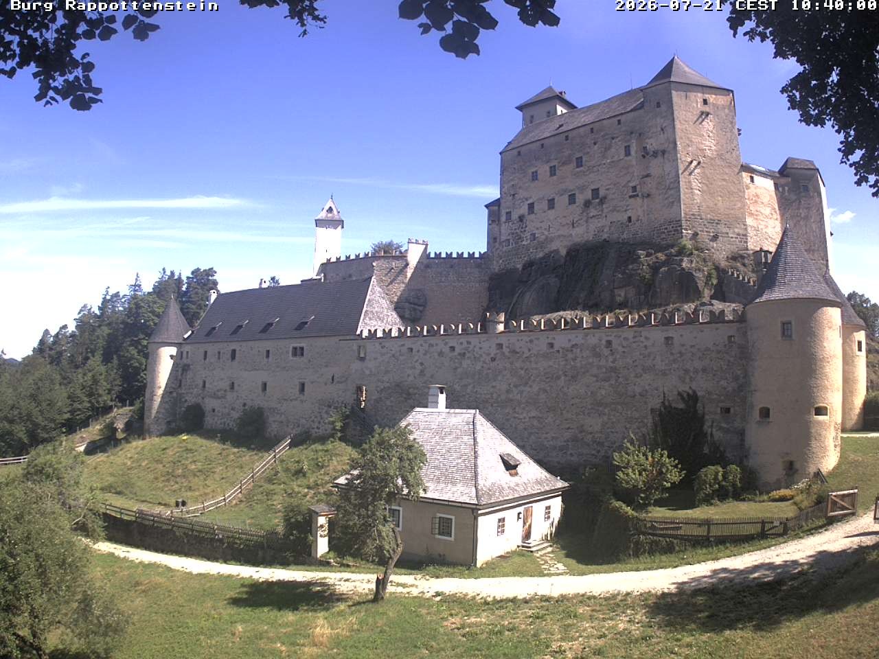 Archiv Foto Webcam Burg Rappottenstein