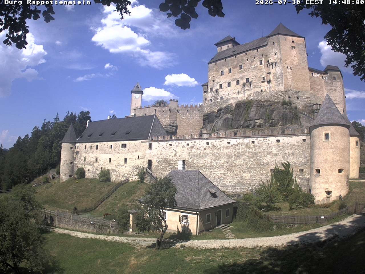 Archiv Foto Webcam Burg Rappottenstein