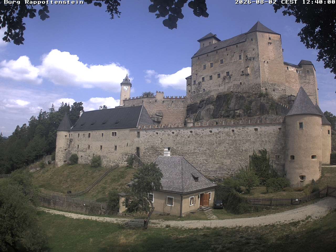 Archiv Foto Webcam Burg Rappottenstein