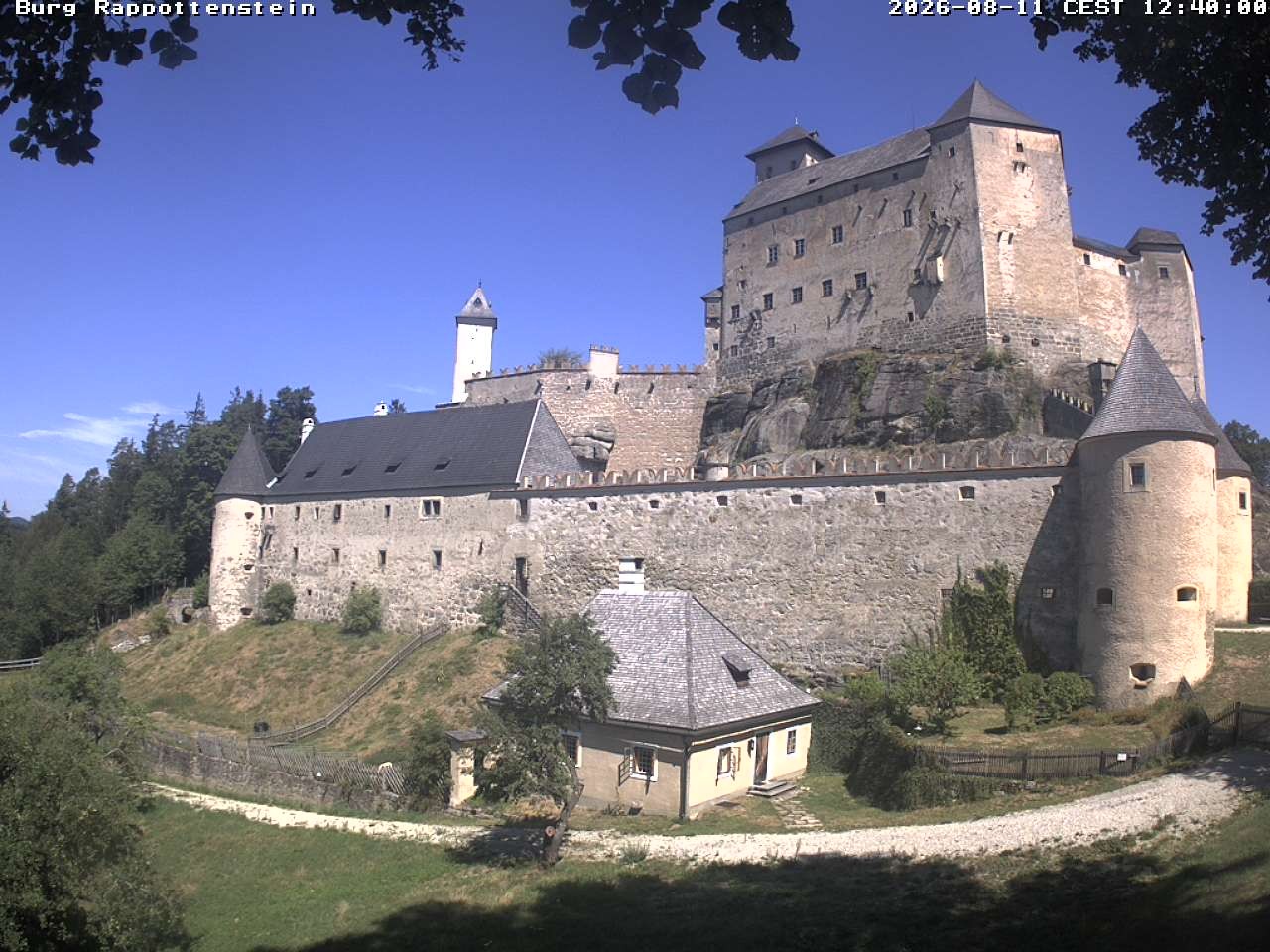 Archiv Foto Webcam Burg Rappottenstein