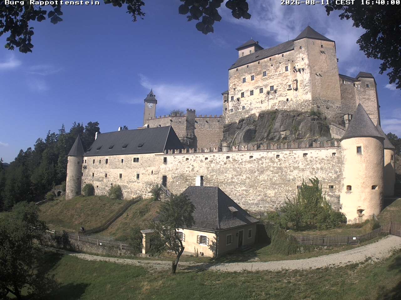 Archiv Foto Webcam Burg Rappottenstein