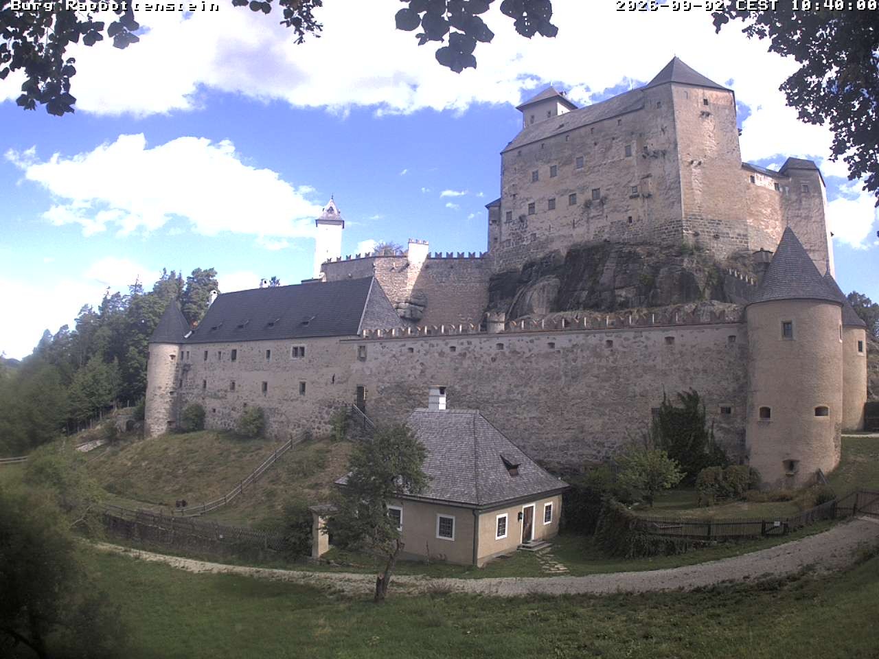 Archiv Foto Webcam Burg Rappottenstein
