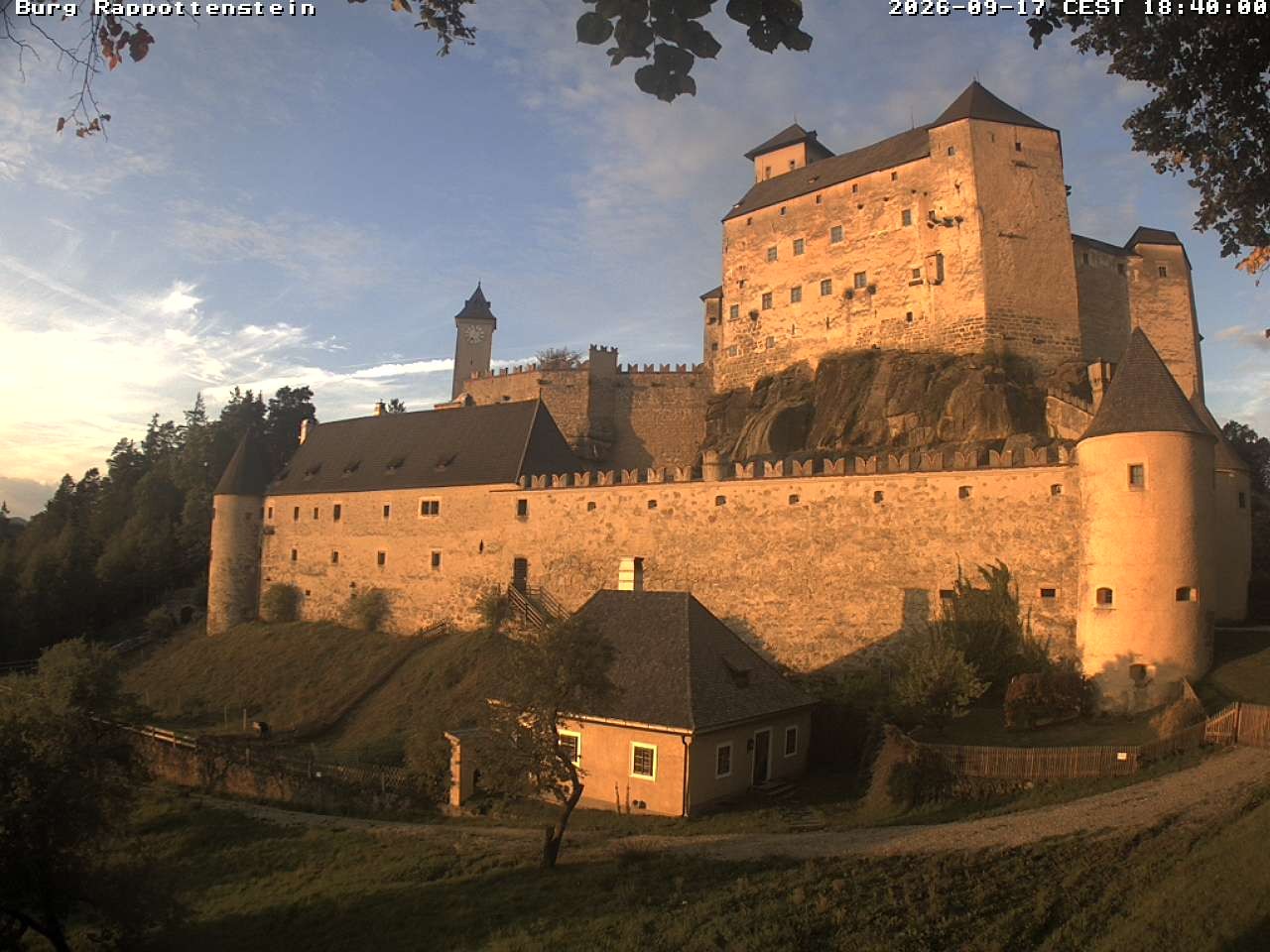 Archiv Foto Webcam Burg Rappottenstein
