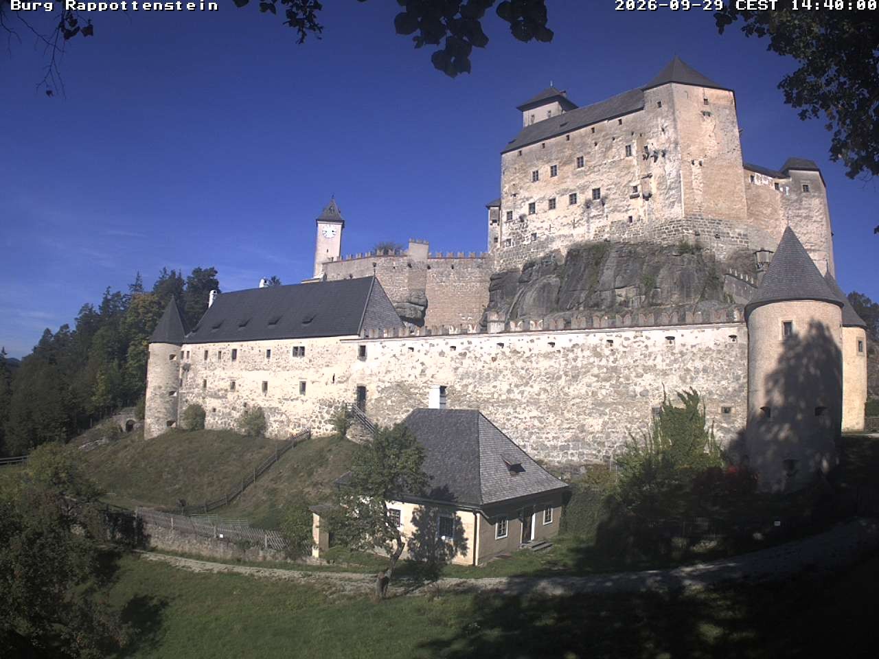 Archiv Foto Webcam Burg Rappottenstein