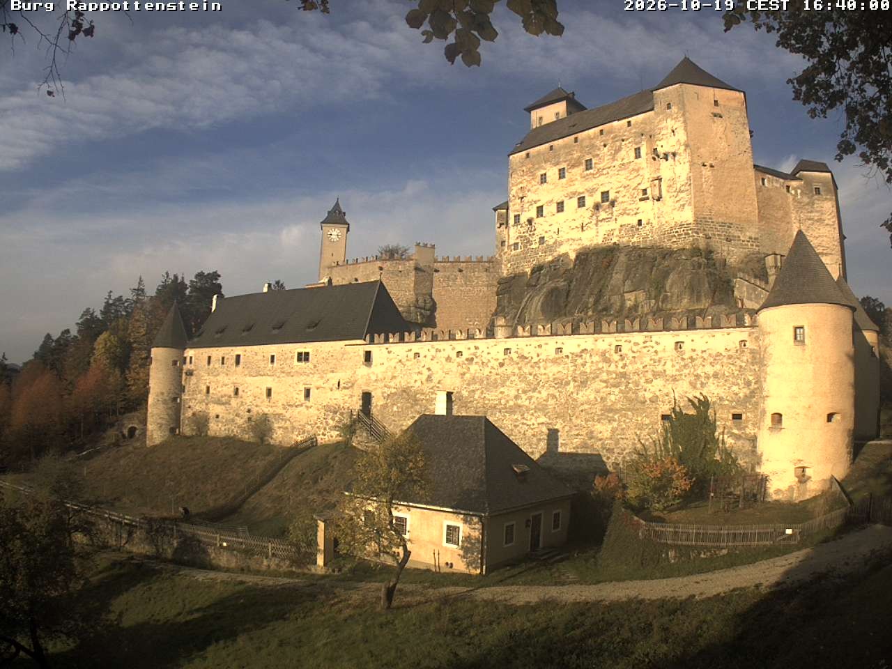 Archiv Foto Webcam Burg Rappottenstein