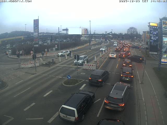 Archiv Foto Webcam Ulm: Blaubeurer Straße