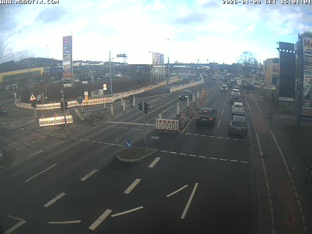 Archived image Webcam Ulm - View Blaubeurer Street