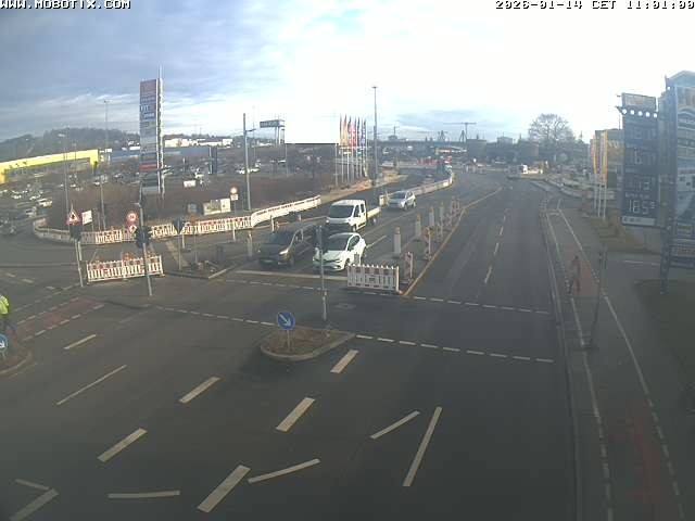 Archived image Webcam Ulm - View Blaubeurer Street