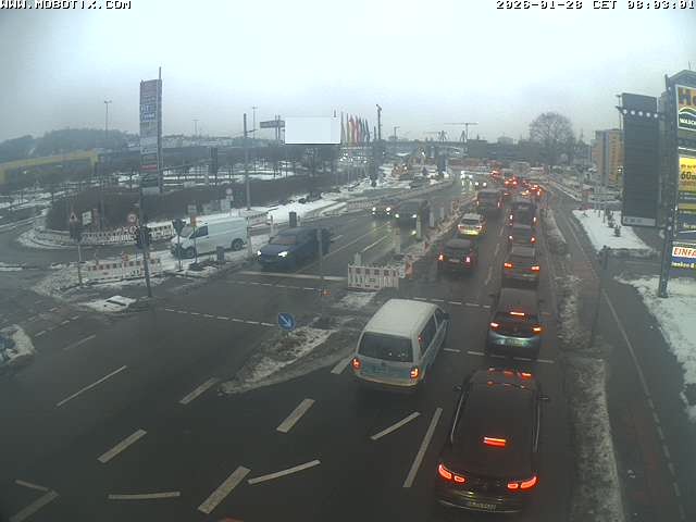 Archived image Webcam Ulm - View Blaubeurer Street