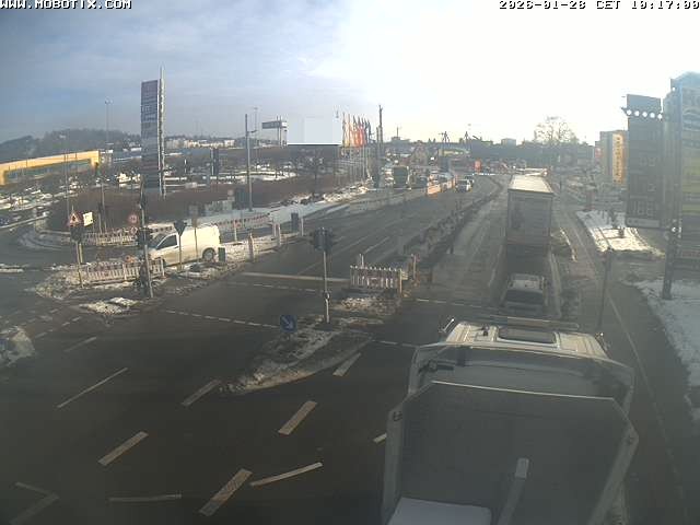 Archived image Webcam Ulm - View Blaubeurer Street