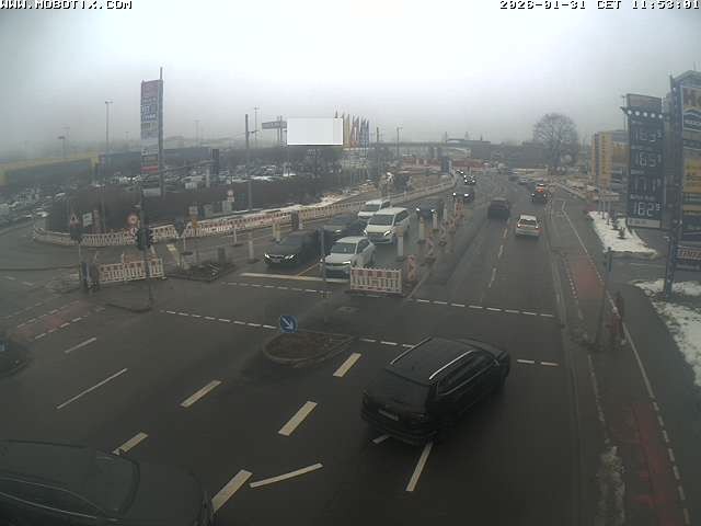 Archived image Webcam Ulm - View Blaubeurer Street