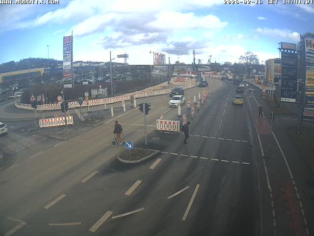 Archived image Webcam Ulm - View Blaubeurer Street