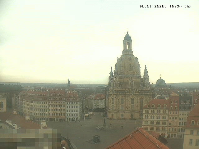 Archiv Foto Webcam Dresden - Frauenkirche und Neumarkt