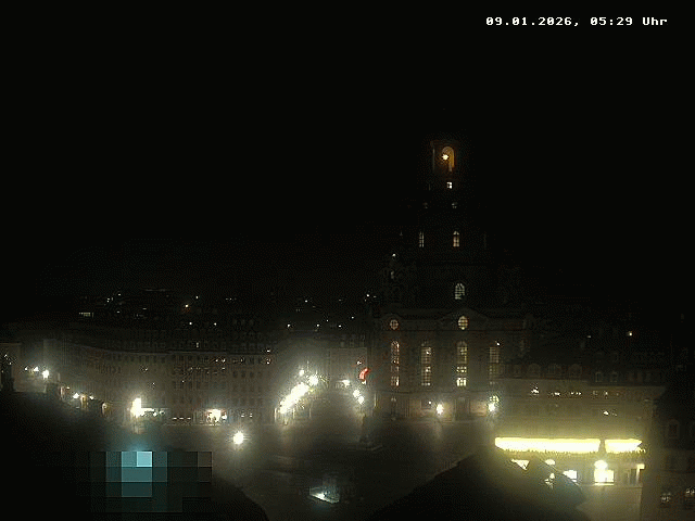Archiv Foto Webcam Dresden - Frauenkirche und Neumarkt