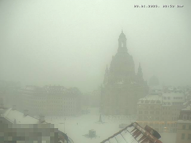 Archiv Foto Webcam Dresden - Frauenkirche und Neumarkt