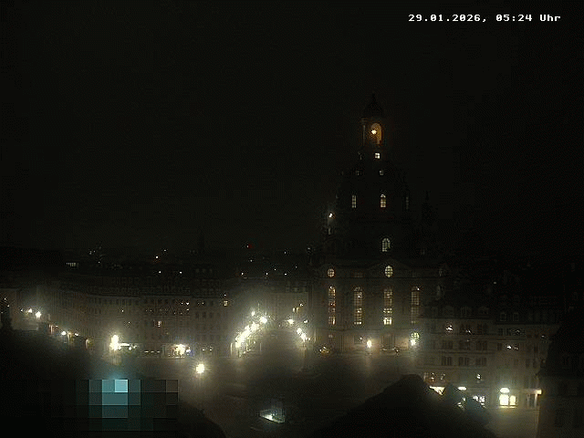 Archiv Foto Webcam Dresden - Frauenkirche und Neumarkt