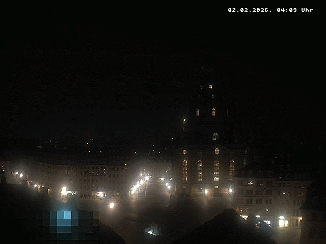 Archiv Foto Webcam Dresden - Frauenkirche und Neumarkt