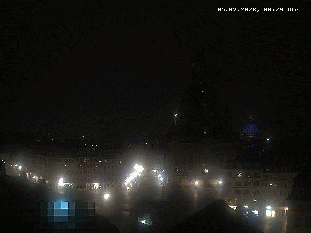 Archiv Foto Webcam Dresden - Frauenkirche und Neumarkt